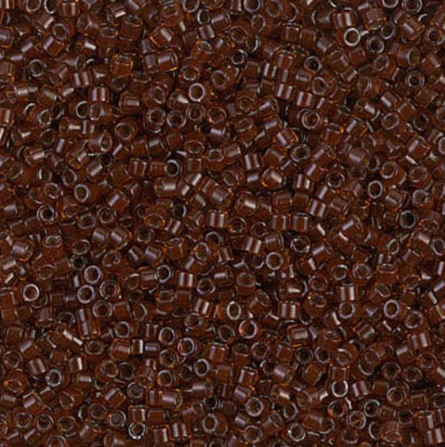 DB1392 11/0 Dark Topaz Lined Root Beer Miyuki Delica 