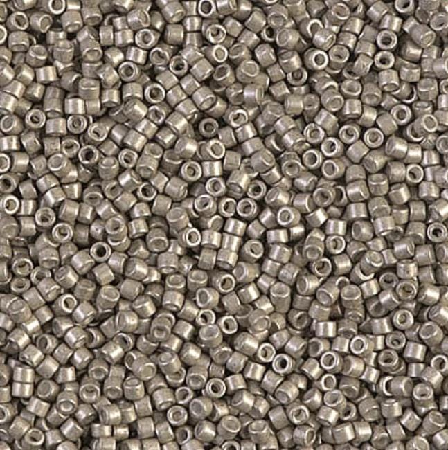 Galvanized Semi-Frosted Pewter Miyuki Delica 11/0 DB1159