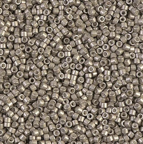 Galvanized Semi-Frosted Pewter Miyuki Delica 11/0 DB1159