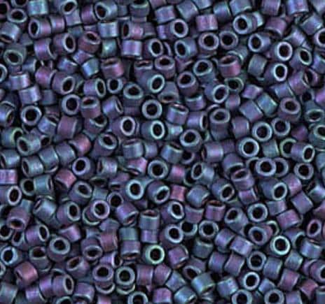 DB1054 11/0 Matte Metallic Plum Gold Iris Miyuki Delica