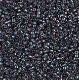Metallic Plum Emerald Gold Iris Miyuki Delica 11/0 DB1001