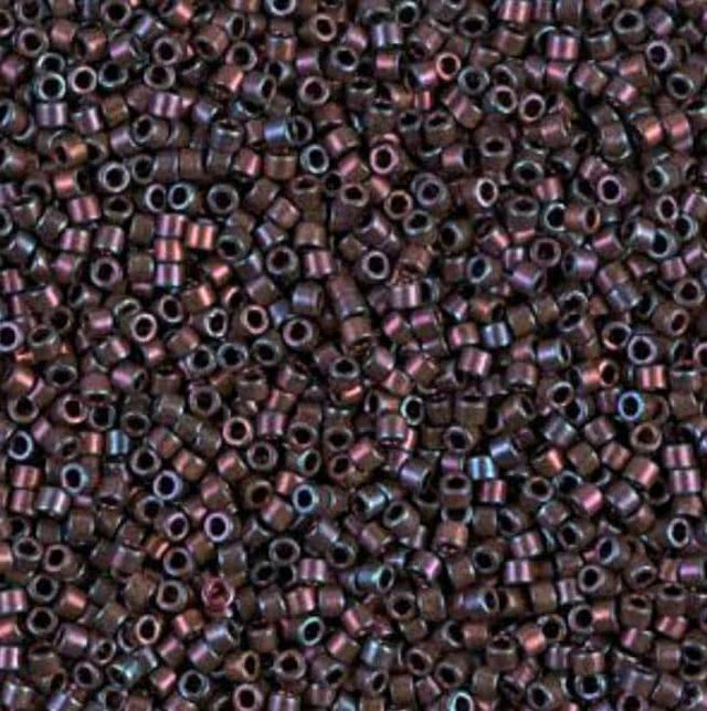 Metallic Dark Plum Gold Iris Miyuki Delica 11/0 DB1004