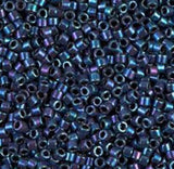 DB1005 11/0 Metallic Royal Purple Gold Iris Miyuki Delica