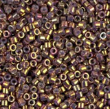 DB1010 11/0 Metallic Earth Batik Gold Iris Miyuki Delica