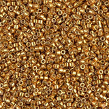Duracoat Galvanized Yellow Gold Miyuki Delica 11/0 DB1833