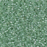 DB1483-1 11/0 Transparent Mint Luster Miyuki Delica