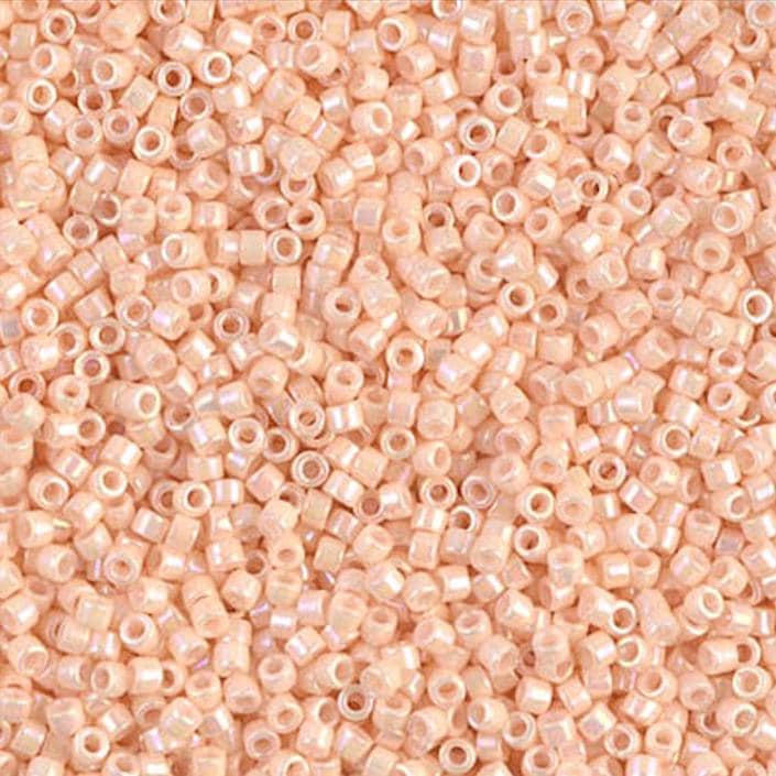 DB1502 11/0 Opaque Light Peach AB Miyuki Delica 