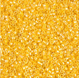 DB1562 11/0 Opaque Canary Luster Miyuki Delica 