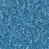 Sparkling Sky Blue Lined Opal AB Miyuki Delica 1/0 DB1761