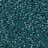 Sparkling Aqua Green Lined Teal AB Miyuki Delica 11/0 DB1769