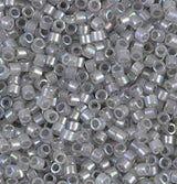DB1770 11/0 Sparkling Pewter Lined Opal AB Miyuki Delica