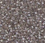 DB1772 11/0 Sparkling Pewter Lined Crystal AB Miyuki Delica