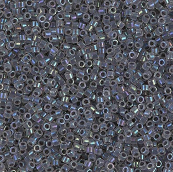 Gray Lined Opal AB Miyuki Delica 11/0 DB1774