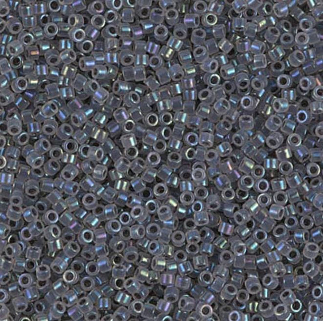 Gray Lined Opal AB Miyuki Delica 11/0 DB1774