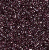 DB1104 11/0 Transparent Dark Amethyst Miyuki Delica