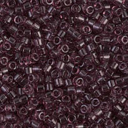 DB1104 11/0 Transparent Dark Amethyst Miyuki Delica