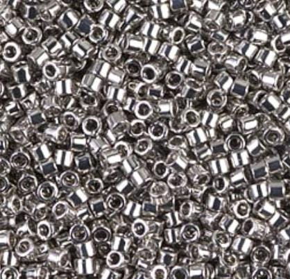 Palladium Plated Miyuki Delica 11/0 DB0038 11/0