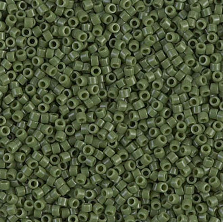 Opaque Avocado, 11/0 Miyuki Delica Bead, DB1135 - 5 Grams