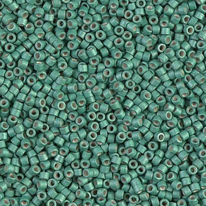 DB1171 11/0 Galvanized Matte Dark Mint Miyuki Delica