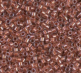 DB1704 11/0 Copper Pearl Lined Pink Mist Miyuki Delica