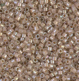 DB1731 11/0 Beige Lined Opal AB Miyuki Delica