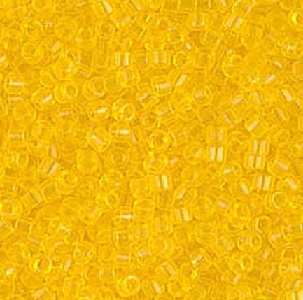 DB1301 11/0 Dyed Transparent Yellow Miyuki Delica