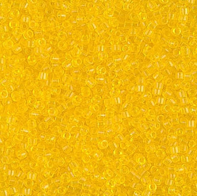 Dyed Transparent Yellow Miyuki Delica 11/0 DB1301