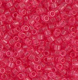 DB1308 11/0 Dyed Transparent Bubble Gum Pink Miyuki Delica