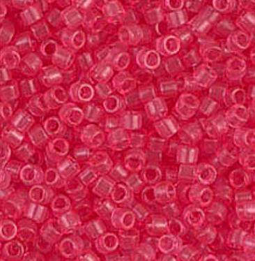 DB1308 11/0 Dyed Transparent Bubble Gum Pink Miyuki Delica