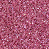 DB1742 11/0 Rose Lined Opal AB Miyuki Delica 