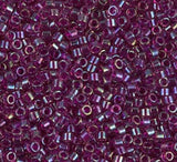 DB1747 11/0 Fuchsia Lined Amethyst AB Miyuki Delica