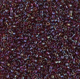 DB1751 11/0 Red Lined Topaz AB Miyuki Delica 