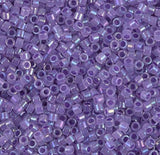 DB1753 11/0 Sparkling Purple Lined Opal AB Miyuki Delica