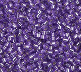 DB1347 11/0 Dyed Silver Lined Purple Miyuki Delica
