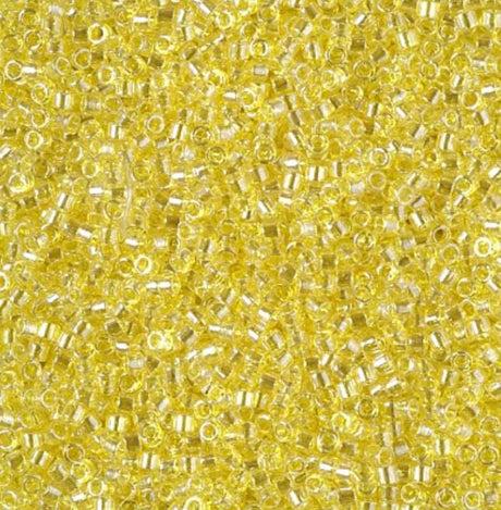 DB1886 11/0 Transparent Yellow Luster Miyuki Delica