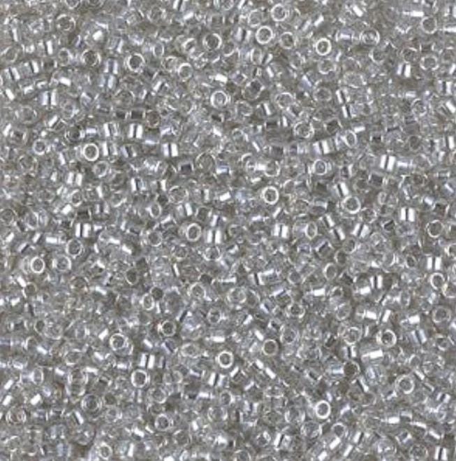 DB1231 11/0 Transparent Gray Mist Luster Purple Miyuki Delica