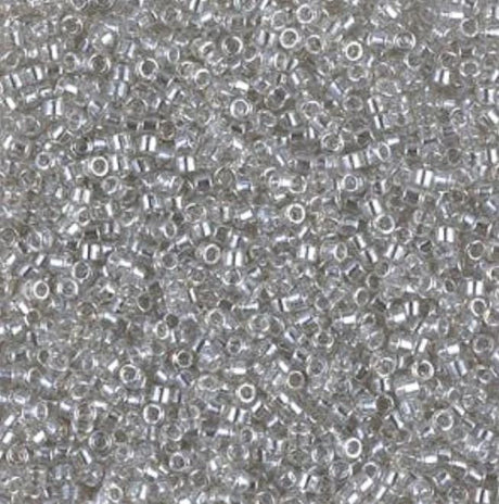 DB1231 11/0 Transparent Gray Mist Luster Purple Miyuki Delica