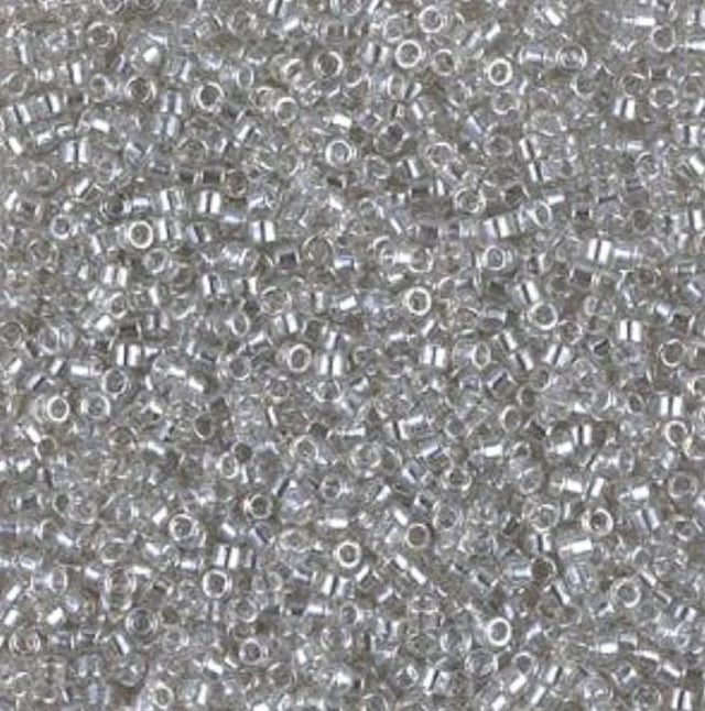 DB1231 11/0 Transparent Gray Mist Luster Purple Miyuki Delica