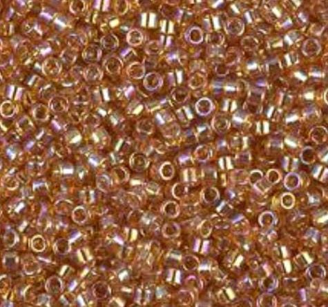 DB1241 11/0 Transparent Marigold AB Miyuki Delica