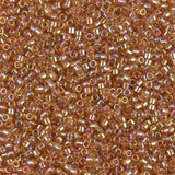 DB1241 11/0 Transparent Marigold AB Miyuki Delica 