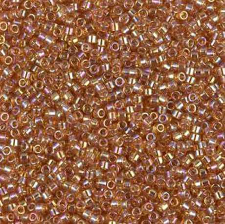 DB1241 11/0 Transparent Marigold AB Miyuki Delica 