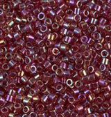 DB1242 11/0 Transparent Dark Cranberry AB Miyuki Delica