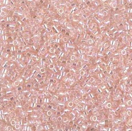 DB1243 11/0 Transparent Pink Mist AB Miyuki Delica
