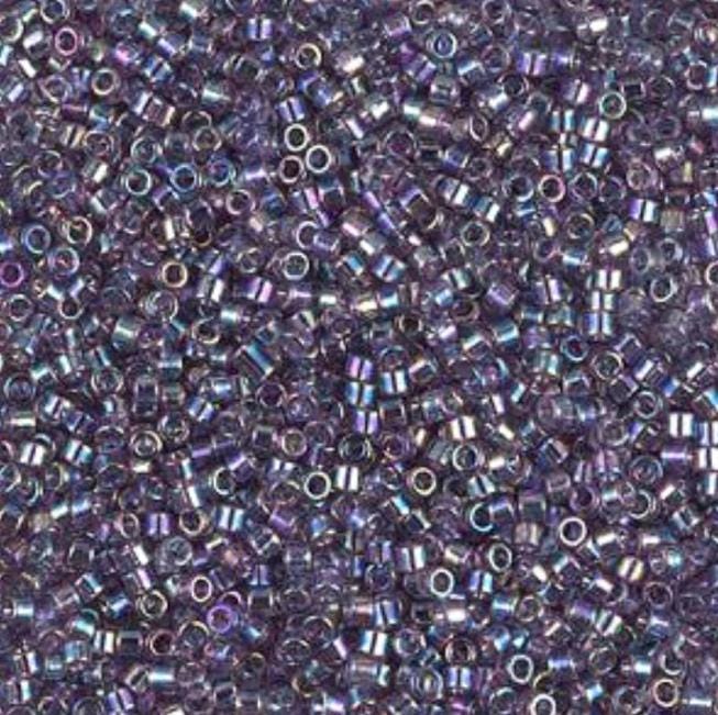 DB1245 11/0 Transparent Light Amethyst AB Miyuki Delica 