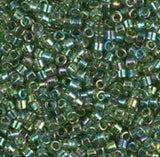 DB1247 11/0 Transparent Olive AB Miyuki Delica