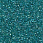 DB1248 11/0 Transparent Caribbean Teal AB Miyuki Delica