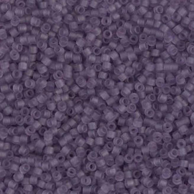 DB1264 11/0 Matte Transparent Mauve Miyuki Delica 
