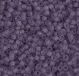 DB1264 11/0 Matte Transparent Mauve Miyuki Delica