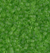 DB1266 11/0 Matte Transparent Lime Miyuki Delica