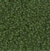 DB1267 11/0 Matte Transparent Olive Miyuki Delica 